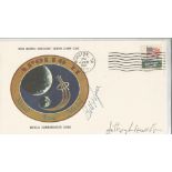 Astronauts Bill Pogue and Anthony Llewellyn signed apollo 14 FDC, a Combative Cover. Apollo 14