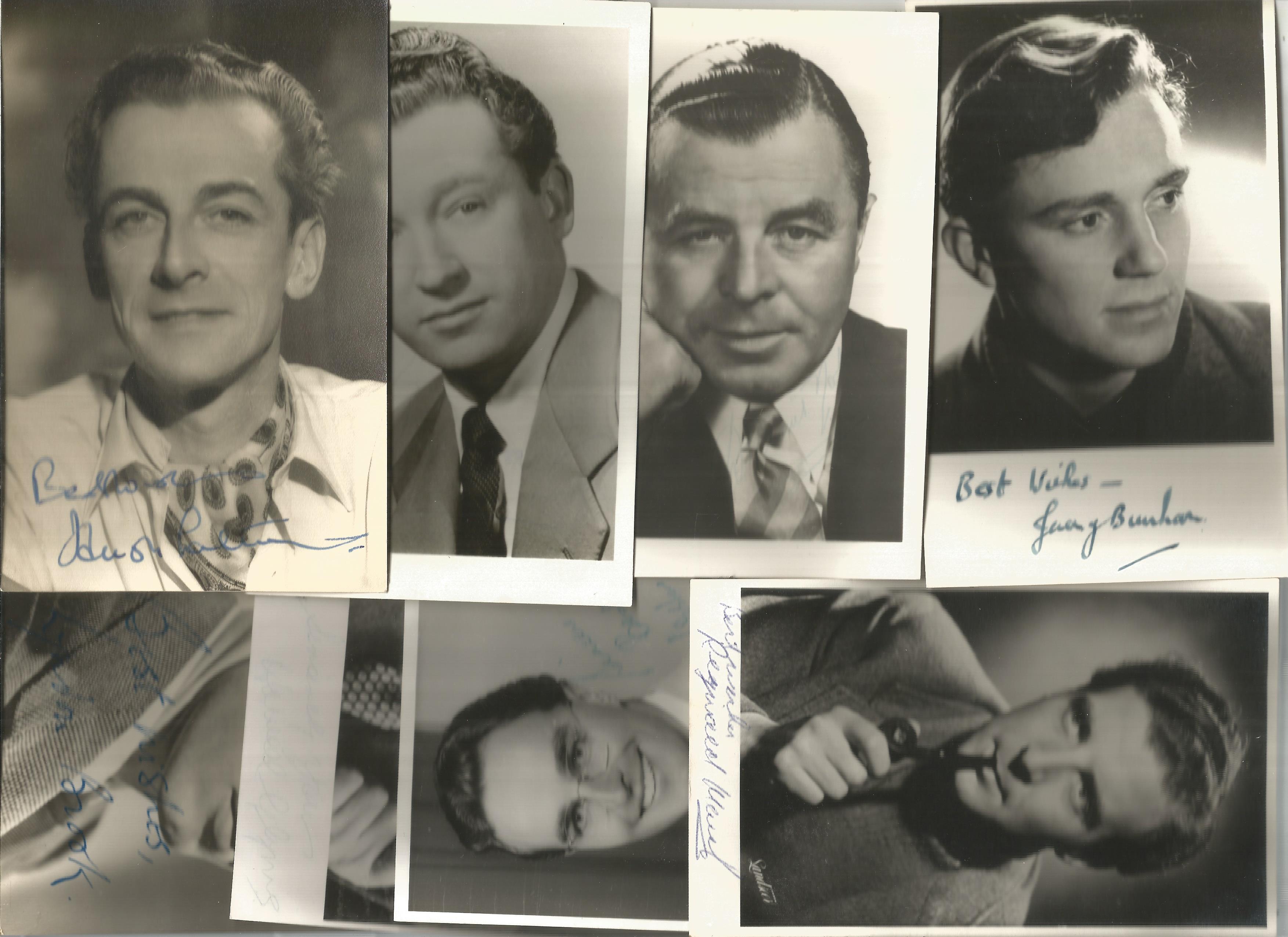 TV Film Actors Music vintage signed photo collection. 30+ mainly 6 x 4 inch b/w photos. Good - Image 4 of 4