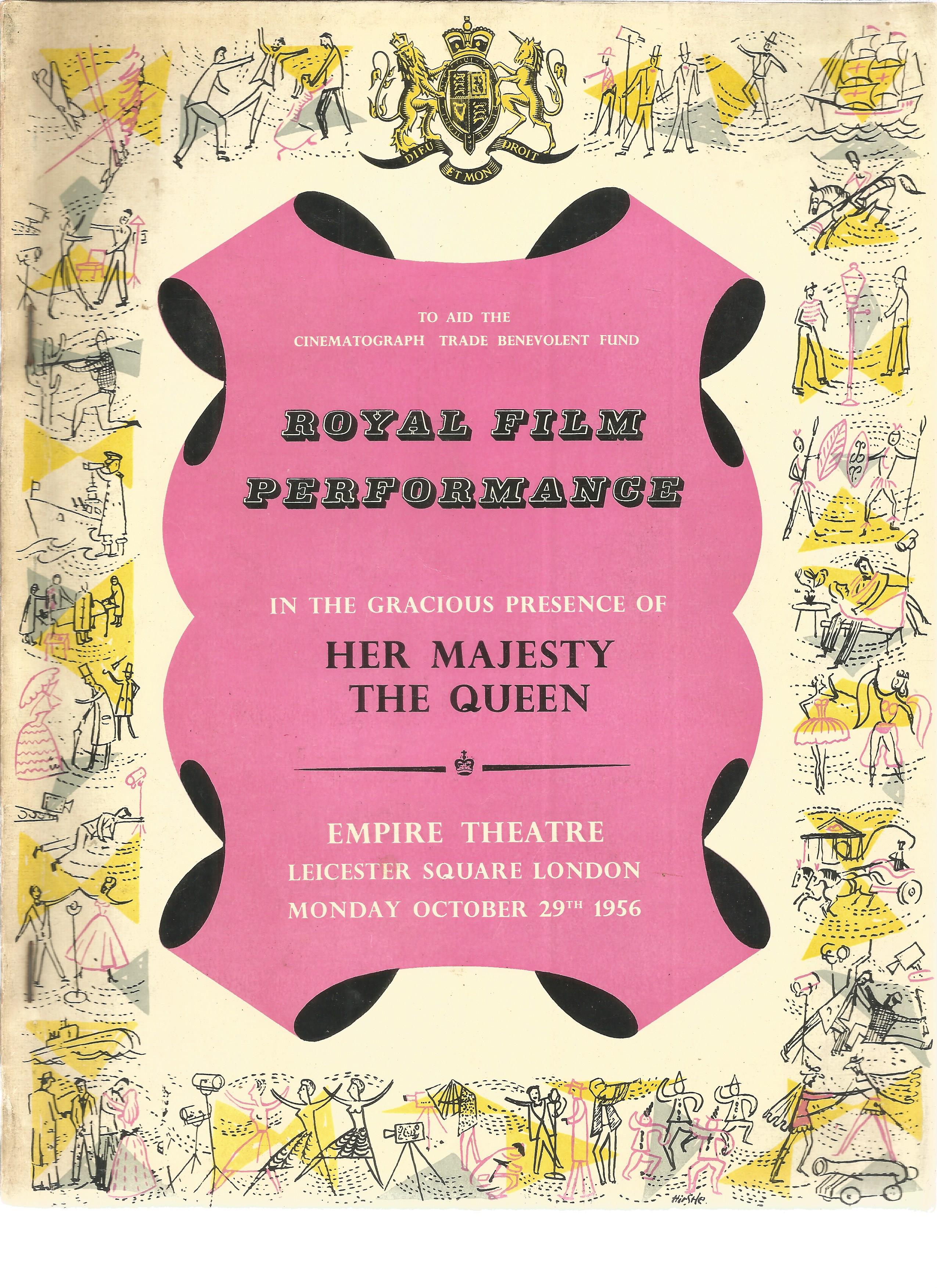 Royal Film Performance souvenir programme taken from Empire Theatre, Leicester Square, Monday 29th