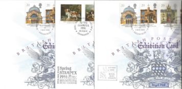 7 x British Post Office Exhibition Cards, Includes 2 x Exhibition Card no 1 (One has British Post
