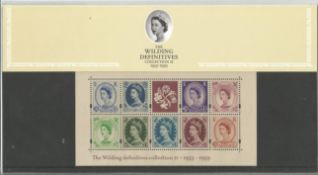 GB mint stamps Presentation Pack no 61 The Wilding Definitives collection 2 1953-1959, 2003. Good