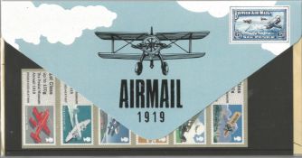 Royal Mail Post & Go Labels Collectors Pack (Blake & The National Postal Museum) Airmail 1919.