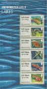 Royal Mail Post & Go Labels Collectors Pack no 12 Freshwater Life II Lakes 2013. Good condition.