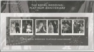 GB mint stamps Presentation Pack no 549 The Royal Wedding Platinum Anniversary 2017. Good condition.