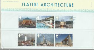 GB mint stamps Presentation Pack no 502 Seaside Architecture 2014. Good condition. We combine