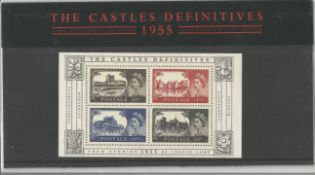 GB mint stamps Presentation Pack no 69 The Castles Definitives 1955, 2005. Good condition. We