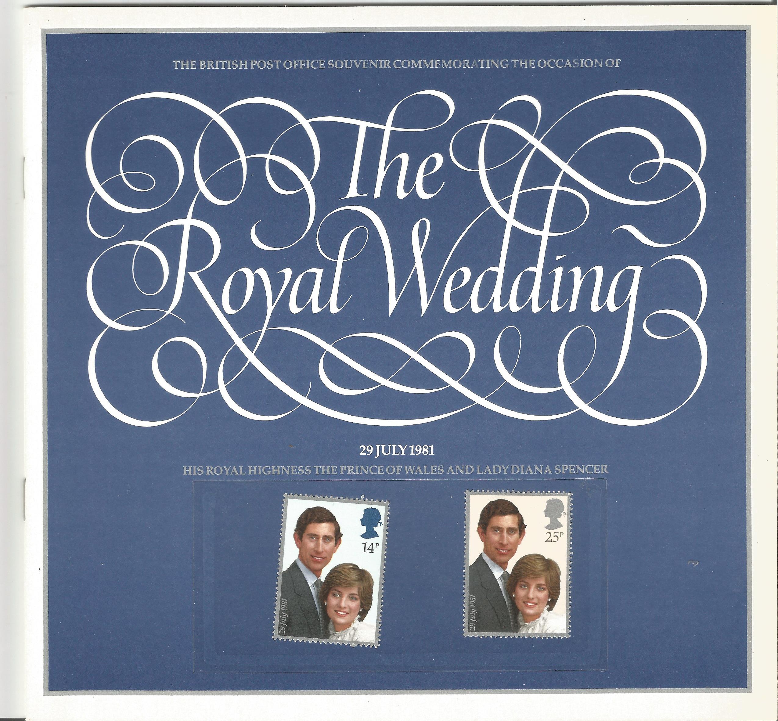 Royal Wedding Commemorative Souvenir Presentation Book The Royal Wedding 1981. Good condition. We