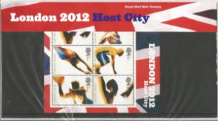 GB mint stamps Presentation Pack London 2012 Host City Miniature Sheet 2012. Good condition. We