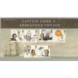 GB mint stamps Presentation Pack no 559 Captain Cook and the Endeavour Voyage 2018. Good