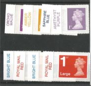 GB mint stamps £9 face value 2 x 2nd, 1 x 78p, 2 x 1st, 1 x 88p, 2 x Large, 1 x £1.88, ready to use.