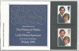 GB mint stamps Presentation Pack no 127a The Royal Wedding 1981. Good condition. We combine