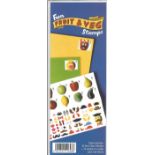 GB mint stamps Presentation Pack Fun Fruit & Veg Stamps + 76 stickers to make your own faces. Good