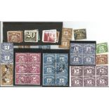 GB mint stamps, Includes 1959 GB Postage Dues crown watermark complete VFU set, 1970 GB Postage Dues