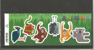GB mint stamps Miniature Sheet Animal 2 x 1st, 2 x £1.05, 2 x £1.33. Good condition. We combine