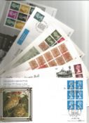 18 Benham FDCs with Stamps and Various FDI Postmarks, Including New Definitive Air Mail Stamp (Silk)