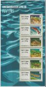 Royal Mail Post & Go Labels Collectors Pack no 13 Freshwater Life II Rivers 2013. Good condition. We