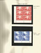 GB Mint Stamps Liberation, SG C1, SG C2, 3 x Cylinder Block set of 6, 1 x Cylinder Block set of 4,