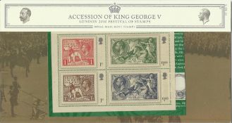GB mint stamps Presentation Pack no 441 Accession of King George V 2010
