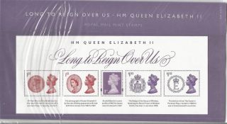 GB mint stamps Presentation Pack no 516 Long to Reign over us - HM Queen Elizabeth 2015. Good