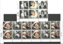 GB mint Stamps approx £23+ face value Cylinder Block of 6 x 1st & 12 x £1.52 in a Hagner Strip, 90th