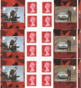 GB mint Stamp Booklets approx £10+ face value Three 4 x 1st Booklets with Images of the Bell-Textron