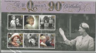 GB mint stamps Presentation Pack no 525 HM The Queen's 90th Birthday 2016. Good condition. We