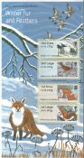 Royal Mail Post & Go Labels Collectors Pack Winter Fur and Feathers (P & G 21) 2015. Good condition.