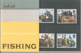 GB mint stamps Presentation Pack no 129 Fishing. Good condition. We combine postage on multiple