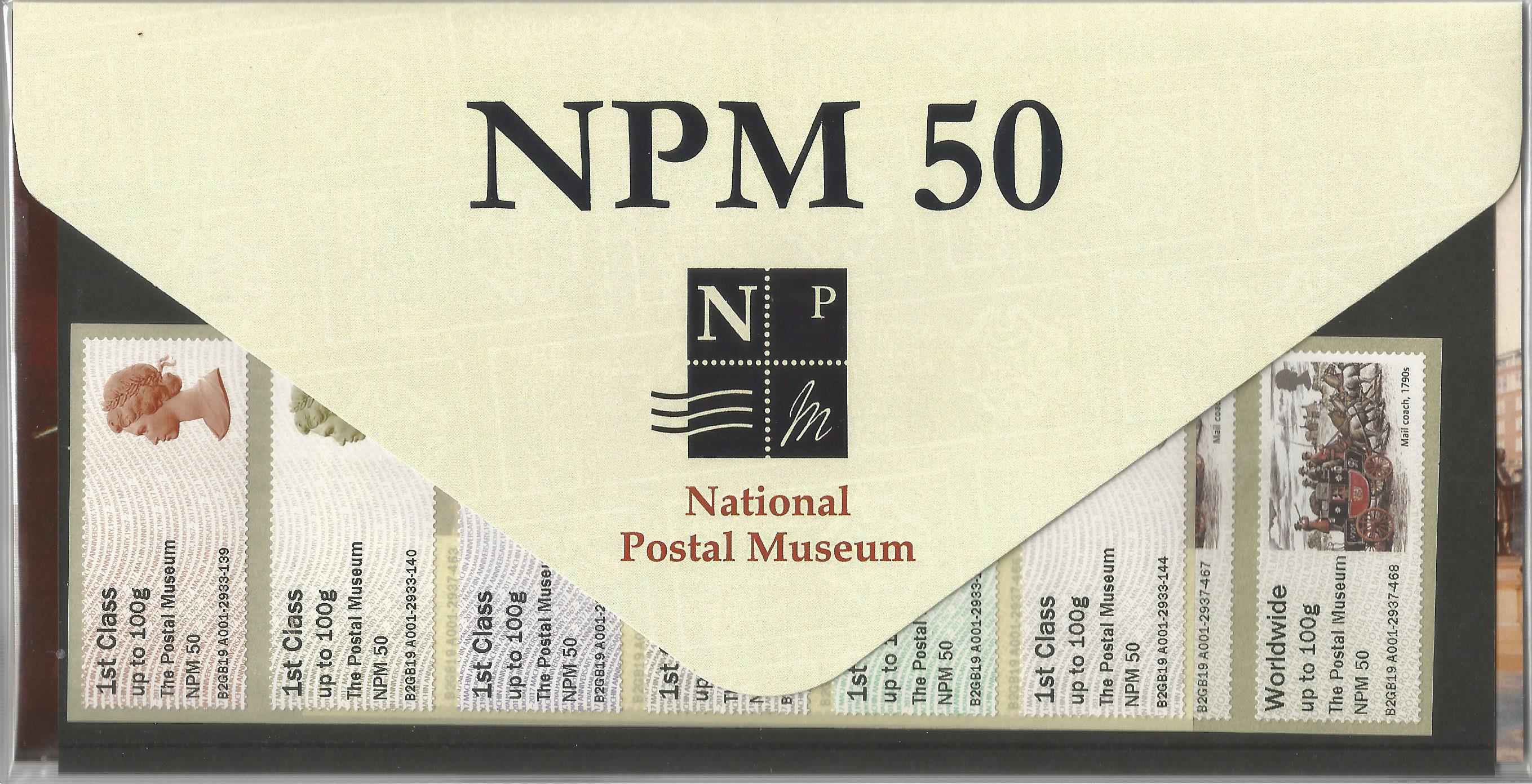 Royal Mail Post & Go Labels Collectors Pack (Blake & The National Postal Museum) NPM 50. Good