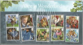 GB mint stamps Presentation Pack no 506 Alice in Wonderland 2015. Good condition. We combine postage