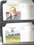 100+ Pre-Paid Envelopes / Aerogrammes housed in a WH Smiths First Day Cover Album, most are clean