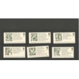 GB mint stamps set of six Magna Carta - Foundation of Liberty Stamps 2 x 1st, 2 x £1.33, 2 x £1. 52.