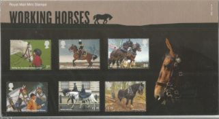 GB mint stamps Presentation Pack no 494 Working Horses 2014. Good condition. We combine postage on