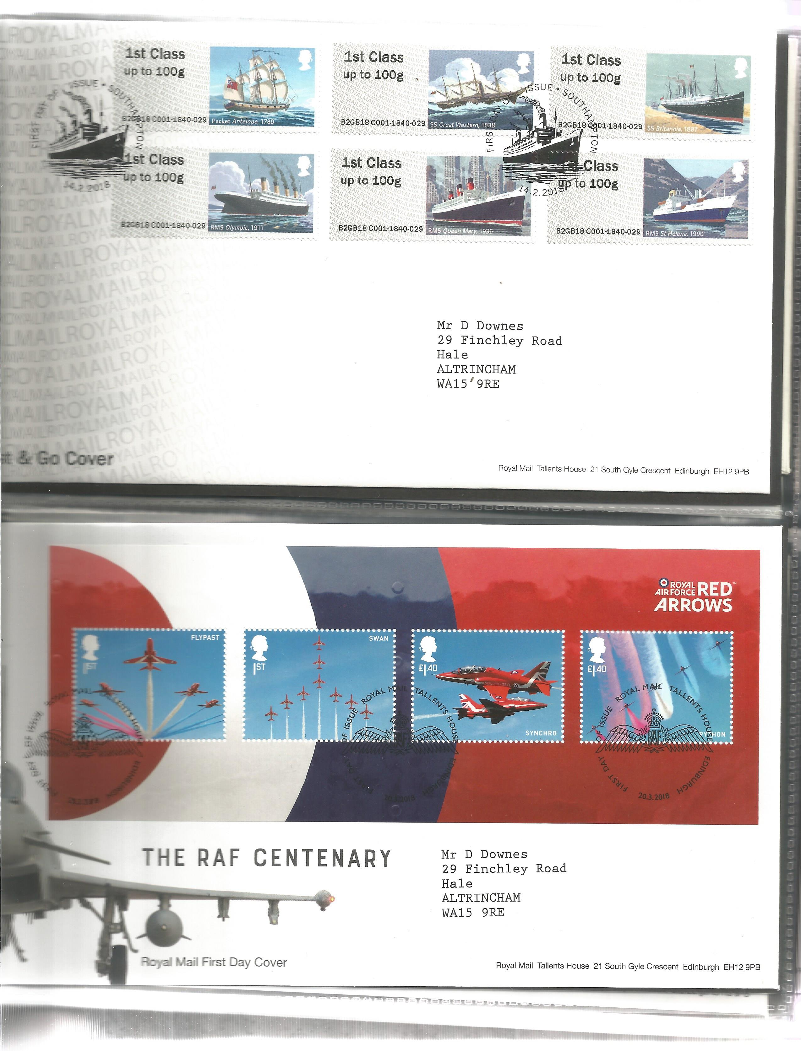 40+ FDC with Stamps and various FDI Postmarks plus Pre-Paid Envelopes / Aerogrammes housed in a - Image 3 of 3