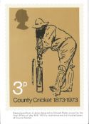 PHQ Card Number 1 Used, 3p County Cricket 1873-1973. Good condition. We combine postage on