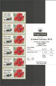 GB mint stamps Poppy Collectors Strip £7+ face value set in a Hagner Strip, ready to use. Good