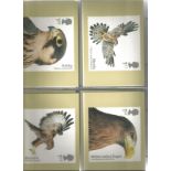 178 PHQ Cards in a Post Card Album, Complete Sets Including numbers 455 Birds of Prey, 453