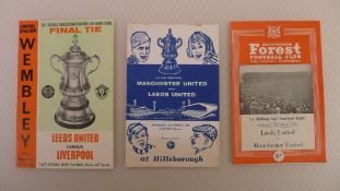 FA Cup football programmes 1965 1 x Final, 1 x Semi Final and 1 x Semi Final Replay football