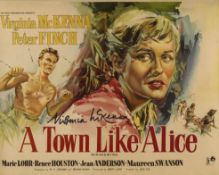 Virginia McKenna. 8x10 photo from the film 'A Town like Alice' signed by actress Virginia McKenna.