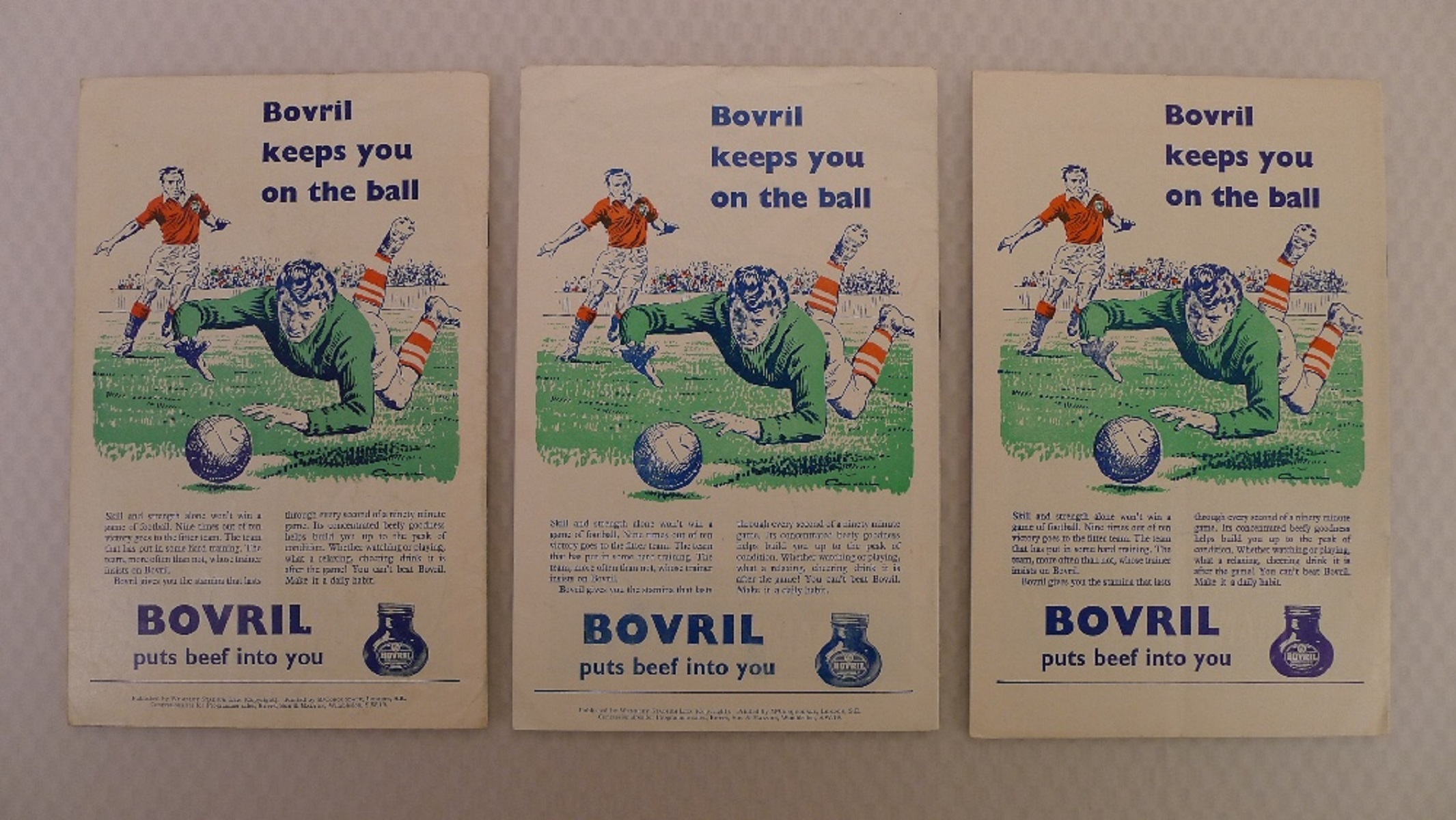 England Football Programmes. 3 x England 1950s International football programmes comprising v - Image 2 of 2