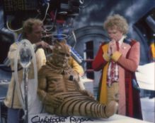 Doctor Who 8x10 inch photo scene signed by actor Christopher Ryan who played Lord Kiv. Good