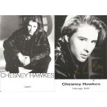 Chesney Hawkes signed 6x4 black and white photo. Good condition. All autographs come with a