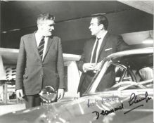 Desmond Llewelyn. Actor who played Q in many James Bond films. Signed 10" by 8" photo. Good