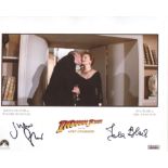 Indiana Jones & The Last Crusade 8x10 photo signed by two stars of the movie, Julian Glover and Isla