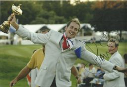 Ian Poulter Signed Ryder Cup Golf 8x12 Photo. Good condition. All autographs come with a Certificate