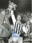 Football Autographed West Bromwich 8 X 6 Photos Col & B/W, Depicting Former Captain Graham Williams,