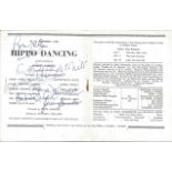 Hippo Dancing Vintage 1954 Theatre Programme Signed Inside By Robert Morley, Wilfred Hyde White,