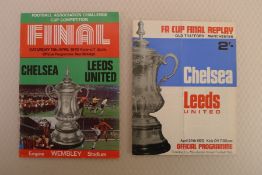 FA Cup football programmes FA Cup 1970 Both of the FA Cup Final Tie 1970 programmes between