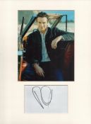 Russell Watson signature piece in autograph presentation. Mounted with photograph to approx. 16 x 12