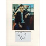 Russell Watson signature piece in autograph presentation. Mounted with photograph to approx. 16 x 12